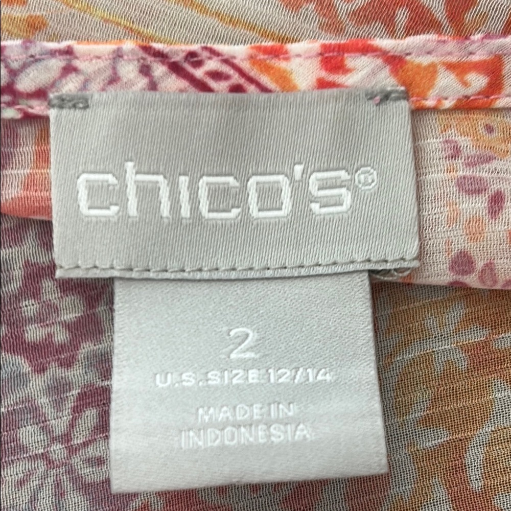 Chico's Multicolor Patterned Blouse - image 8